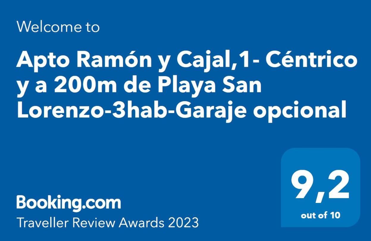 Apto Ramon Y Cajal,1- Centrico Y Cerca De Playa San Lorenzo-3Hab Garaje Opc Gijón Exterior foto